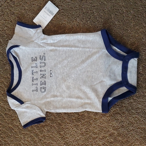 Baby Boys Girls Carter's "Little Genius" Bodysuit Creeper Size 6 mo 24 mo NWT - Picture 1 of 2